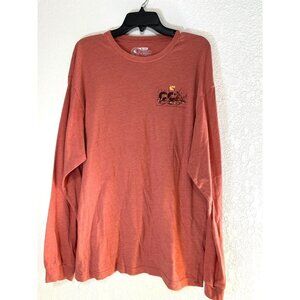CCA Graphic Long Sleeve Womens Graphic Tee Rusty Orange Size XL